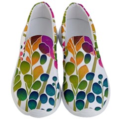 Plants Leaves Colorful Men s Lightweight Slip Ons by pakminggu