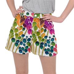 Plants Leaves Colorful Women s Ripstop Shorts