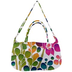 Plants Leaves Colorful Removable Strap Handbag