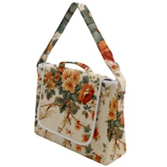 Flowers Leaves Swirl Plant Box Up Messenger Bag by pakminggu