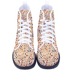 Autumn Leaves Pattern Men s High-top Canvas Sneakers by pakminggu