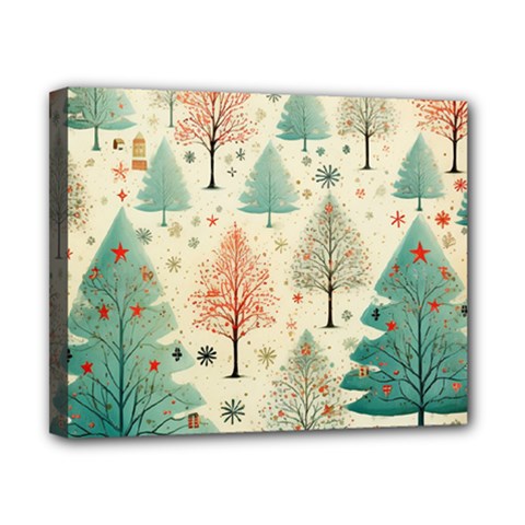 Christmas Tree Canvas 10  X 8  (stretched) by pakminggu