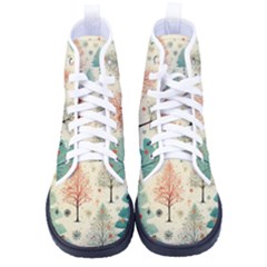 Christmas Tree Kid s High-top Canvas Sneakers by pakminggu