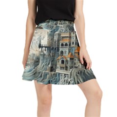 Castle Storm Sea Waistband Skirt