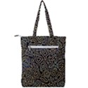 Pattern Abstract Runes Graphic Double Zip Up Tote Bag View2