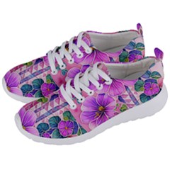 Flowers Leaves Men s Lightweight Sports Shoes