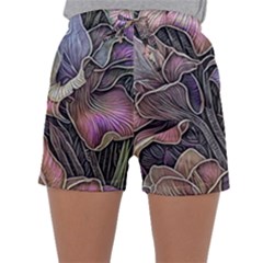 Flowers Iris Plant Sleepwear Shorts by pakminggu