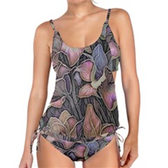 Flowers Iris Plant Tankini Set by pakminggu