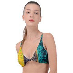 Wisteria Vine Garden Flowers Knot Up Bikini Top by uniart180623