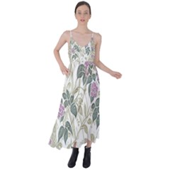 Vine Vineyard Plants Nature Tie Back Maxi Dress