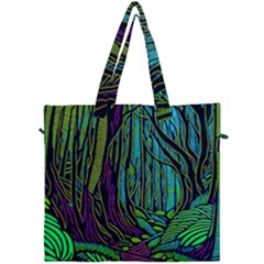 Spectral Forest Nature Canvas Travel Bag