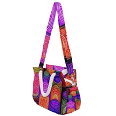 Bottles Colorful Rope Handles Shoulder Strap Bag by uniart180623