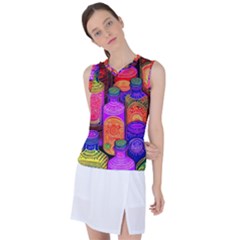 Bottles Colorful Women s Sleeveless Sports Top