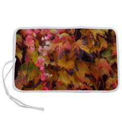 Red And Yellow Ivy  Pen Storage Case (m) by okhismakingart