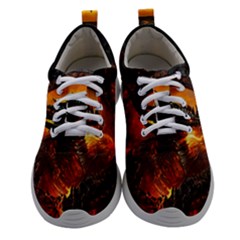 Dragon Art Fire Digital Fantasy Women Athletic Shoes