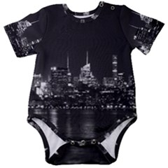 New York Skyline Baby Short Sleeve Bodysuit by Bedest