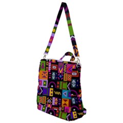 Abstract A Colorful Modern Illustration--- Crossbody Backpack