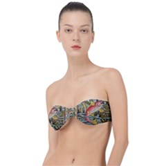 Fish Underwater Cubism Mosaic Classic Bandeau Bikini Top  by Bedest