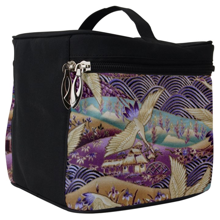 Textile-fabric-cloth-pattern Make Up Travel Bag (Big)