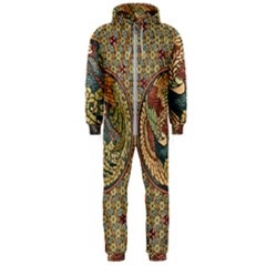 Wings-feathers-cubism-mosaic Hooded Jumpsuit (men) by Bedest