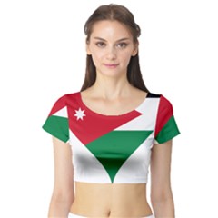 Heart-love-affection-jordan Short Sleeve Crop Top