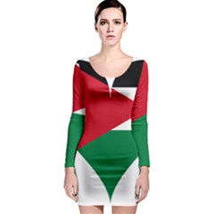 Heart-love-affection-jordan Long Sleeve Bodycon Dress