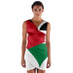 Heart-love-affection-jordan Wrap Front Bodycon Dress