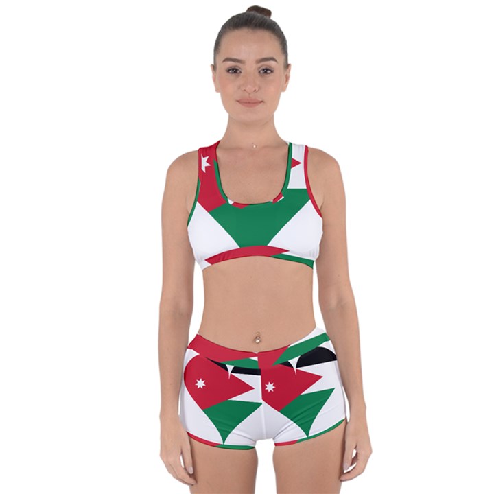 Heart-love-affection-jordan Racerback Boyleg Bikini Set