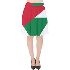 Heart-love-affection-jordan Velvet High Waist Skirt