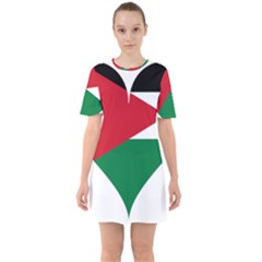 Heart-love-affection-jordan Sixties Short Sleeve Mini Dress