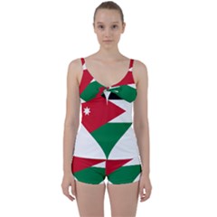 Heart-love-affection-jordan Tie Front Two Piece Tankini