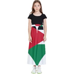 Heart-love-affection-jordan Kids  Flared Maxi Skirt