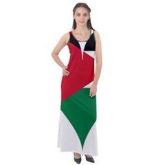 Heart-love-affection-jordan Sleeveless Velour Maxi Dress