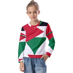 Heart-love-affection-jordan Kids  Long Sleeve T-Shirt with Frill 