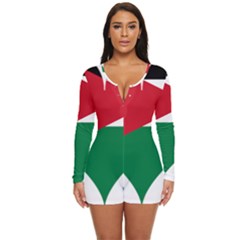 Heart-love-affection-jordan Long Sleeve Boyleg Swimsuit