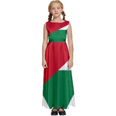 Heart-love-affection-jordan Kids  Satin Sleeveless Maxi Dress