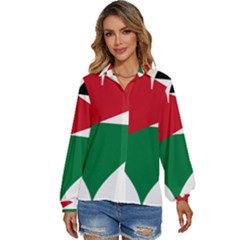 Heart-love-affection-jordan Women s Long Sleeve Button Up Shirt