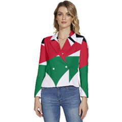 Heart-love-affection-jordan Women s Long Sleeve Revers Collar Cropped Jacket