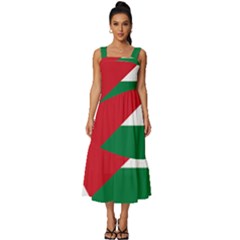 Heart-love-affection-jordan Square Neckline Tiered Midi Dress