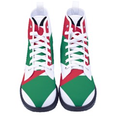 Heart-love-affection-jordan Men s High-Top Canvas Sneakers