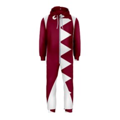 Heart-love-flag-qatar Hooded Jumpsuit (kids) by Bedest