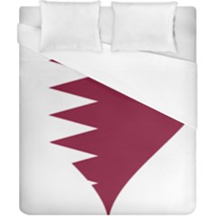 Heart-love-flag-qatar Duvet Cover (california King Size)