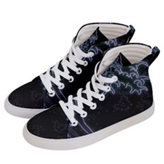 Vapor Wave Aesthetic Art Neon Asian Kanagawa Japanese Men s Hi-top Skate Sneakers