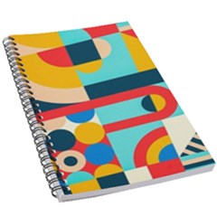 Geometric Shape Colorful Abstract Wave 5 5  X 8 5  Notebook