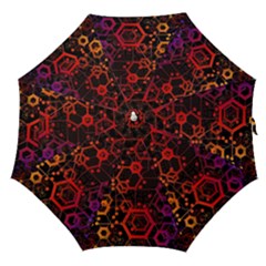 Abstract Red Geometric Straight Umbrellas
