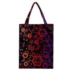 Abstract Red Geometric Classic Tote Bag