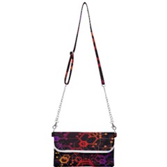 Abstract Red Geometric Mini Crossbody Handbag by Cowasu