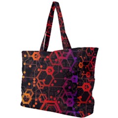 Abstract Red Geometric Simple Shoulder Bag