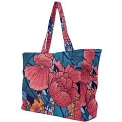 Flower Classic Japanese Art Simple Shoulder Bag