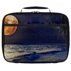 Beautiful Moon Nigh Sky Stars Full Print Lunch Bag by Cowasu